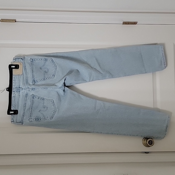 AG Adriano Goldschmeid Size 30x33 Light Wash Straight Leg Jeans, Exc. Used Cond. - Picture 13 of 14